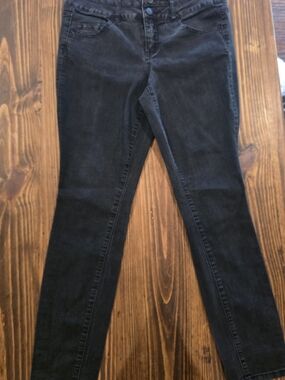 Torrid Black Wash Skinny Jeans Double Button Stretch Denim Women's Size 10R